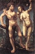 GOSSAERT, Jan (Mabuse) Adam and Eve safg France oil painting reproduction